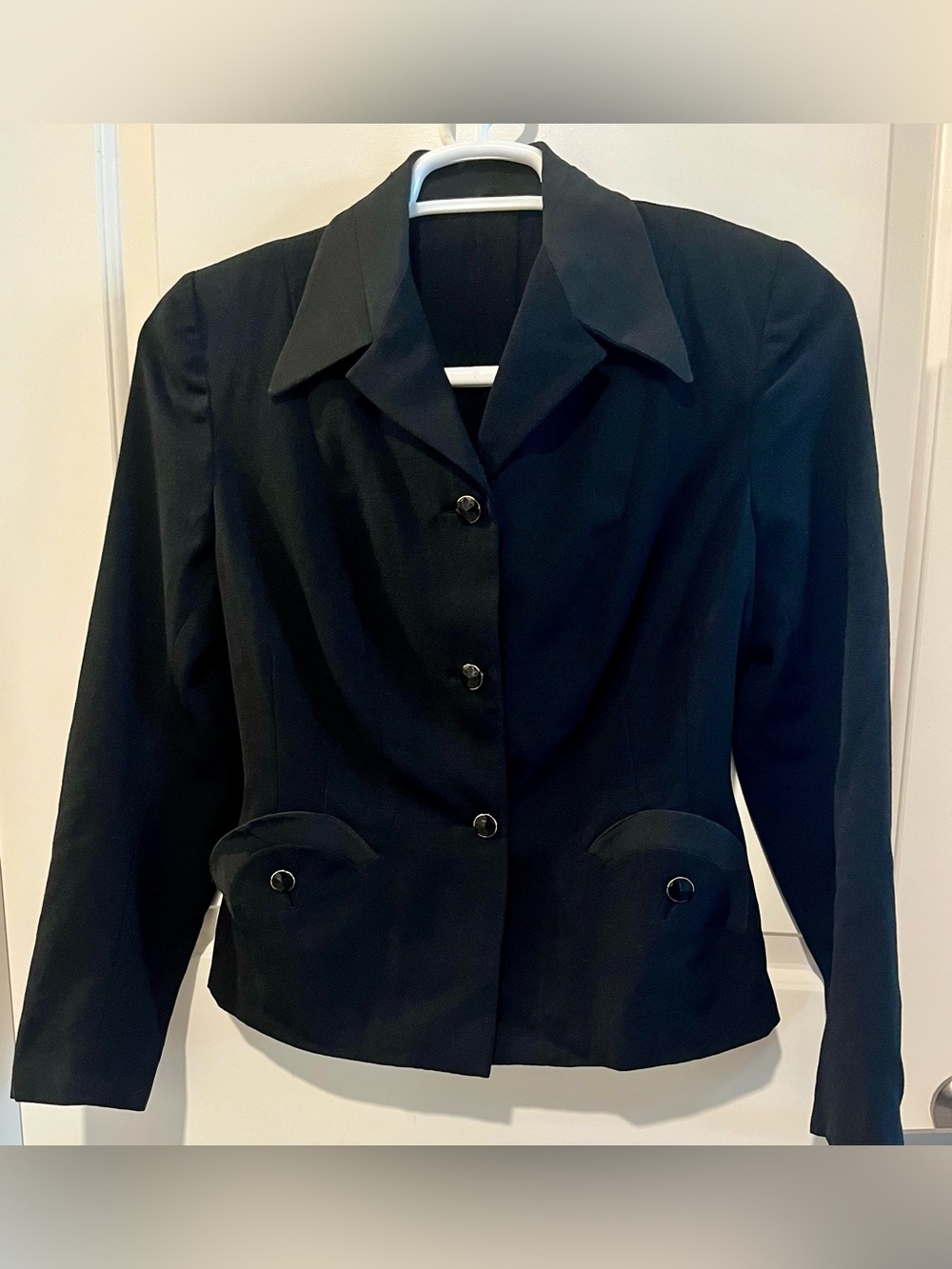 Vintage 30’s Black Fitted Tailored Blazer Jacket